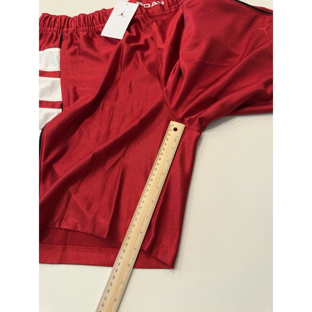 Jordan Brooklyn Cat Scratch Shorts Gym Red White HV0560-687 Mens Large NWT